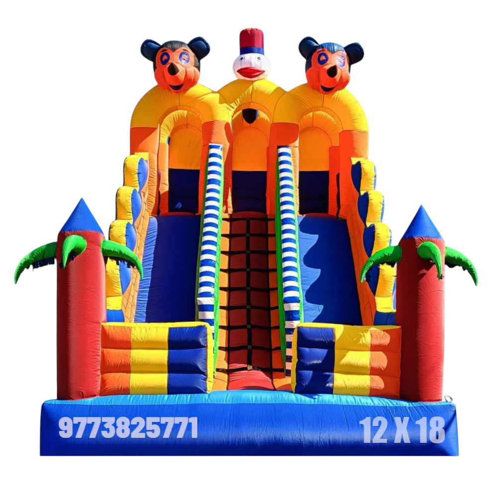 Mickey Mouse Jumping Sliding Bouncy 12x18 Feet