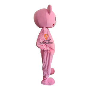 Pink Teddy Mascot Costume