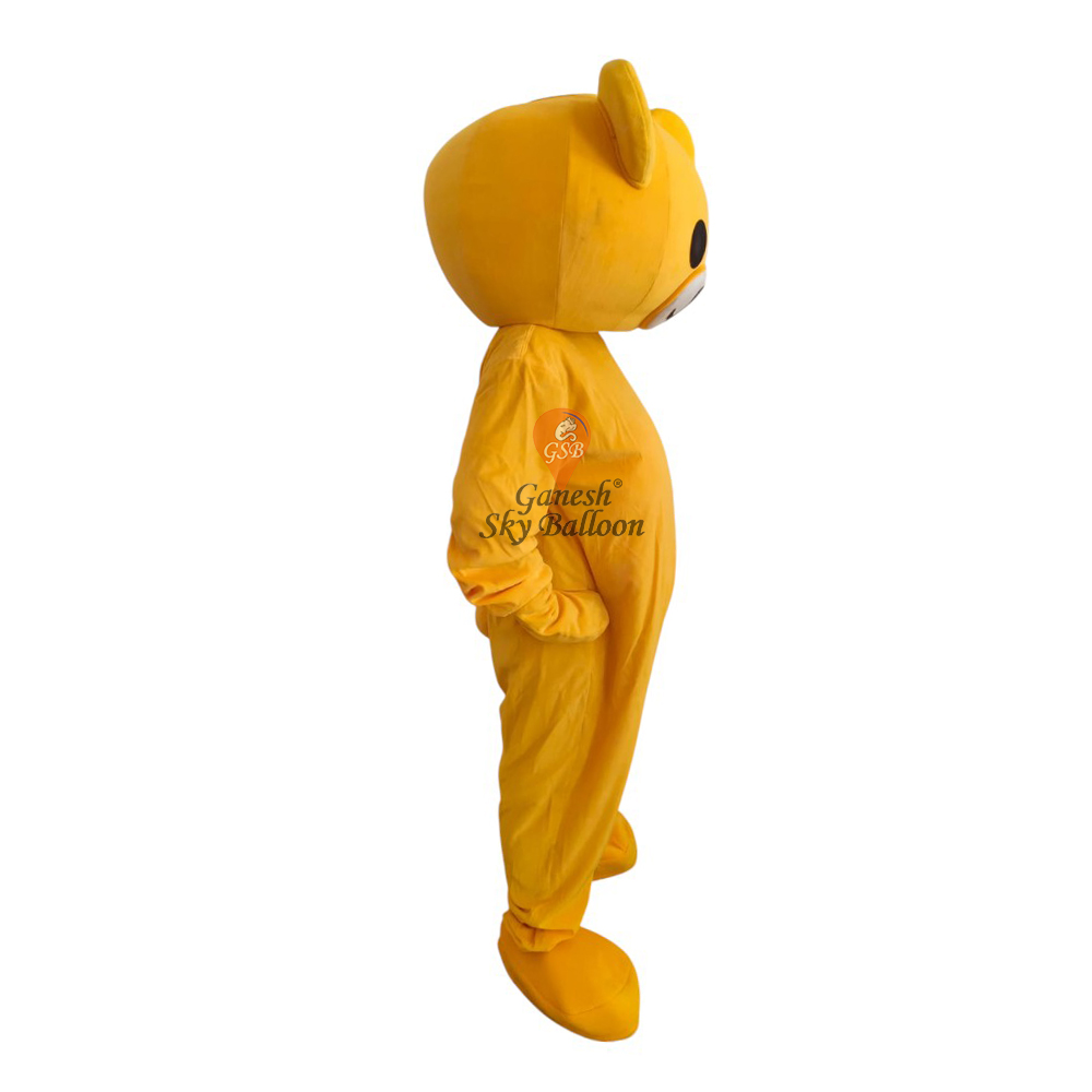 Yellow Teddy Mascot Costume