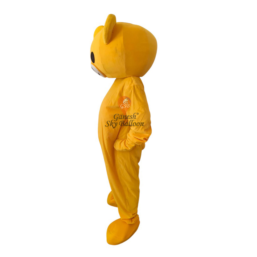 Yellow Teddy Mascot Costume