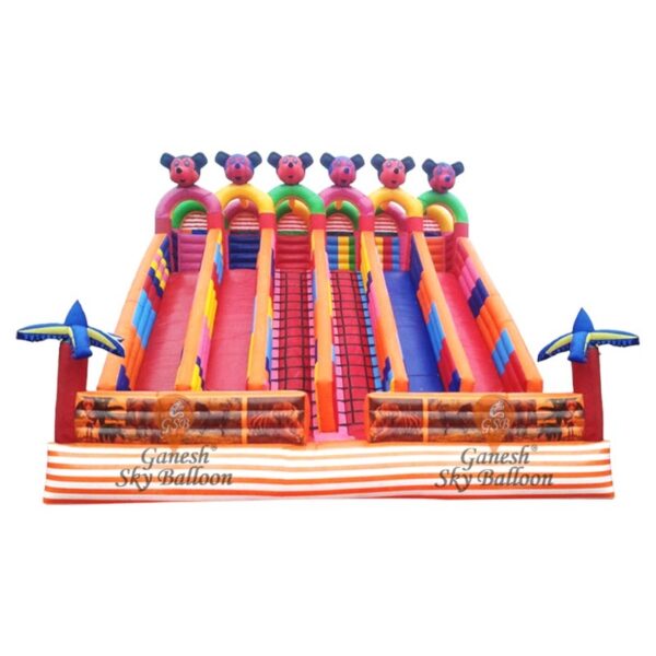 6 line inflatable slide bouncy