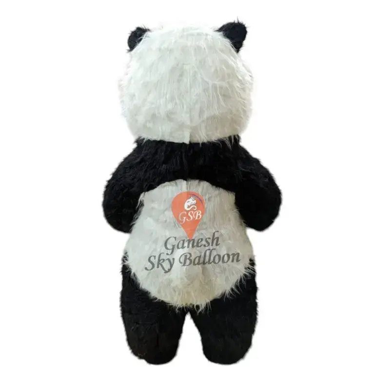 Panda Fur Mascot Costume - Image 3