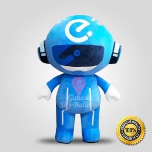 Mascot Robot Cheers For Athletes