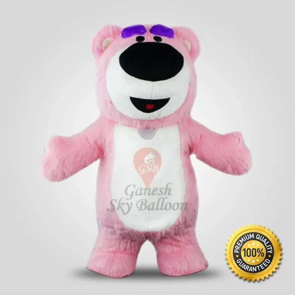 Baby Pink Bear Mascot Costume