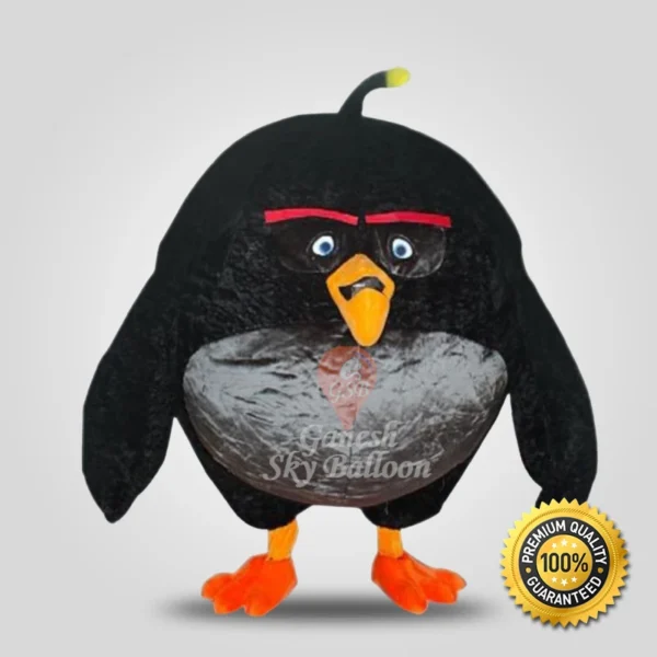 Black Angry Bird Mascot Costume