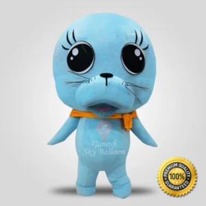 Blue Sea Lion Fur Mascot Costume