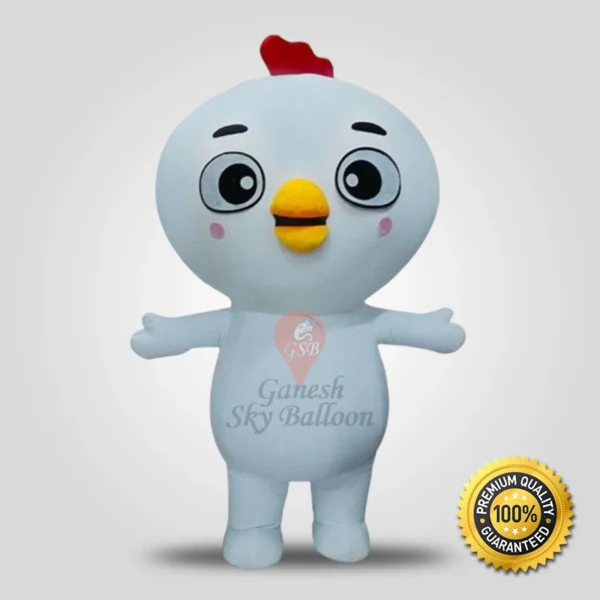 White Chicken Mascot Costume