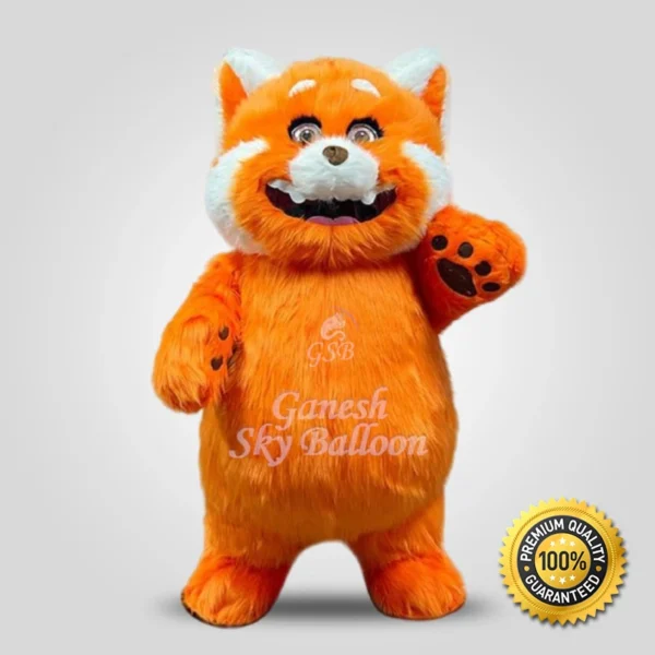 Orange Raccoon Mascot Costume