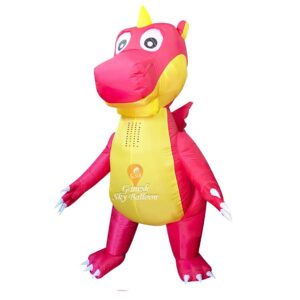 Dinosaur Cartoon Character Walking