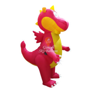Dinosaur Cartoon Character Walking