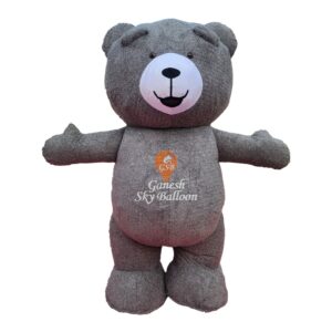 Fur Mascot Teddy Bear Grey