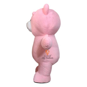 Inflatable Fur Mascot Teddy Bear Pink