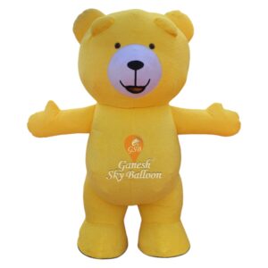Fur Mascot Teddy Bear Yellow