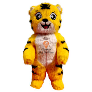 Inflatable Fur Mascot Cute Tiger