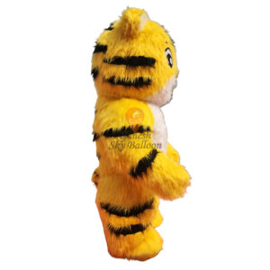 Inflatable Fur Mascot Cute Tiger