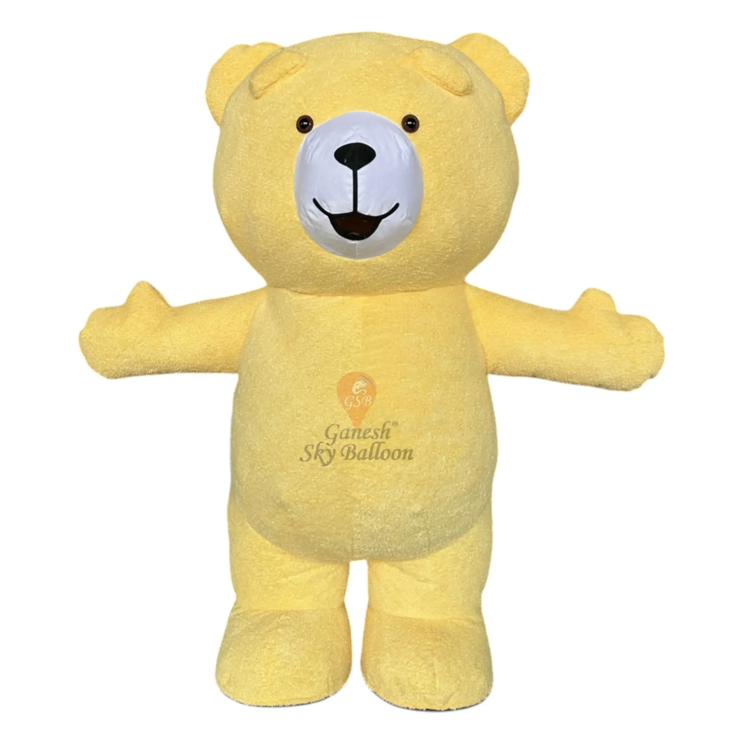 Fur Mascot Teddy Bear Yellow