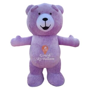 Fur Mascot Teddy Bear Purple