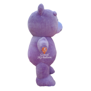 Fur Mascot Teddy Bear Purple