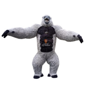 Gorilla Inflatable Fur Mascot Costume
