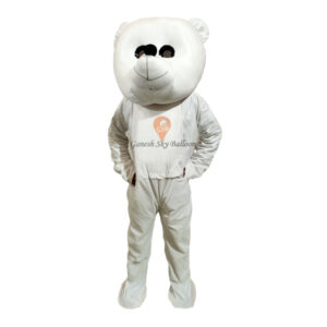 Costume Dress White Teddy Bear
