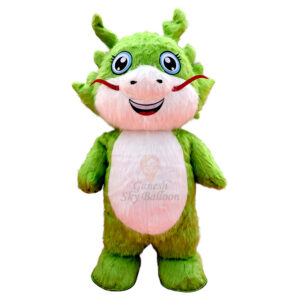 Dragon Inflatable Fur Costume