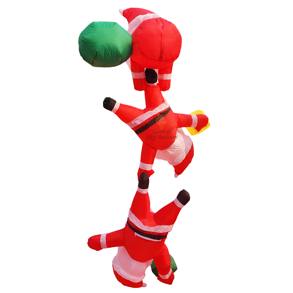 Christmas Inflatables Climbing Hanging 3 Santa