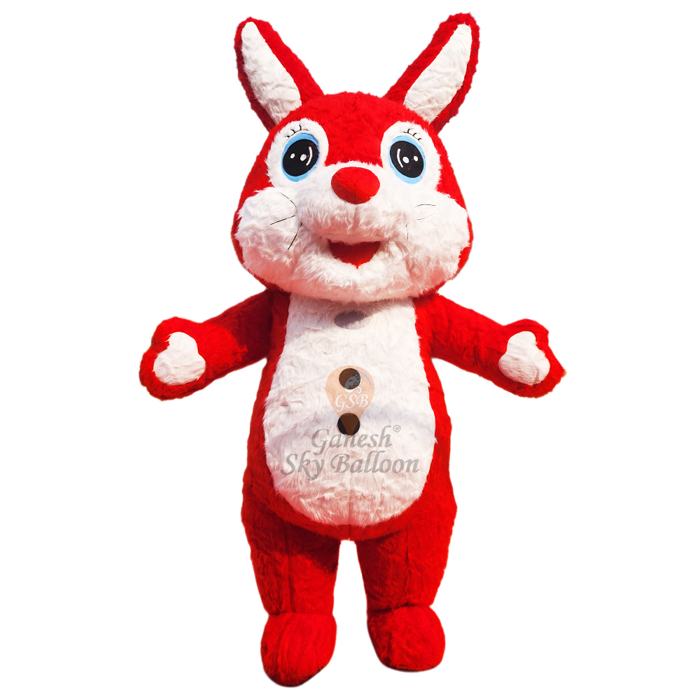 Inflatable Fur Mascot Costume Rabbit