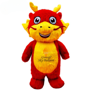 Inflatable Fur Mascot Costume Dragon