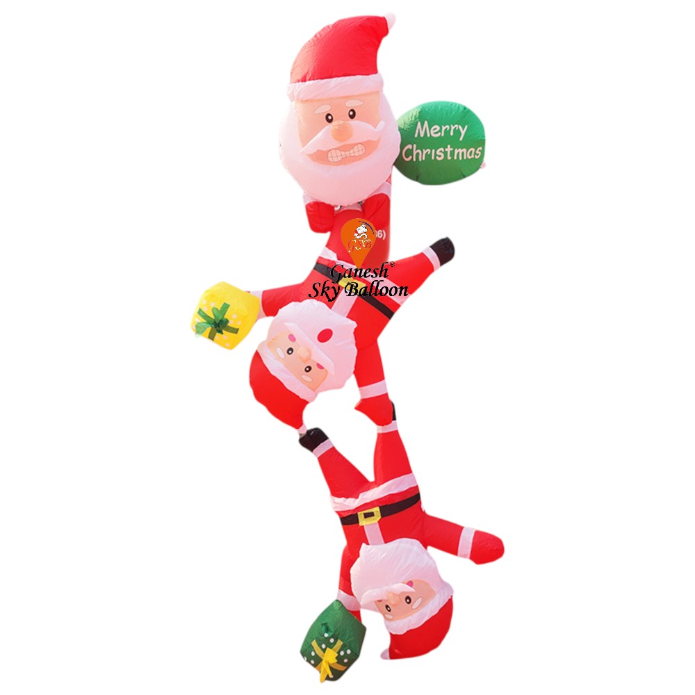 Christmas Inflatables Climbing Hanging 3 Santa
