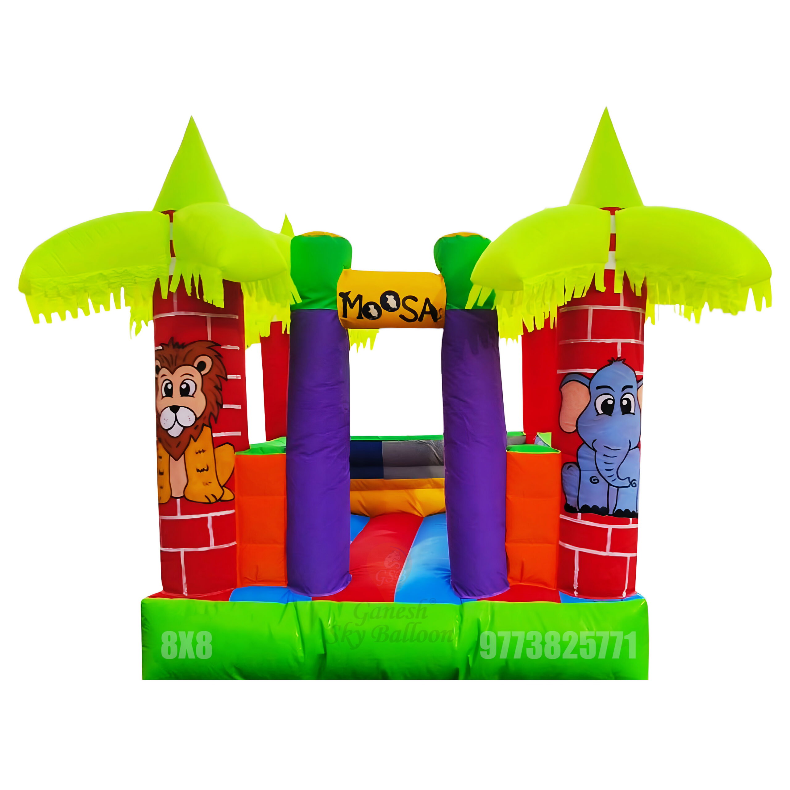 8x8 Feet In Inflatable Jumping Bouncy Kids