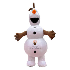 Olaf Inflatable Fur Mascot Costume