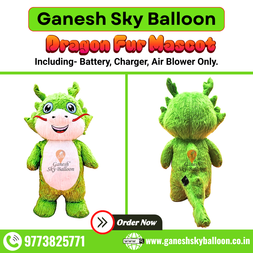 Green Dragon Mascot Costume