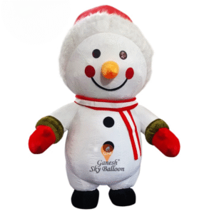 Snowman Fur Mascot Costume