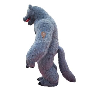 Wolf Inflatable Fur Mascot Costume