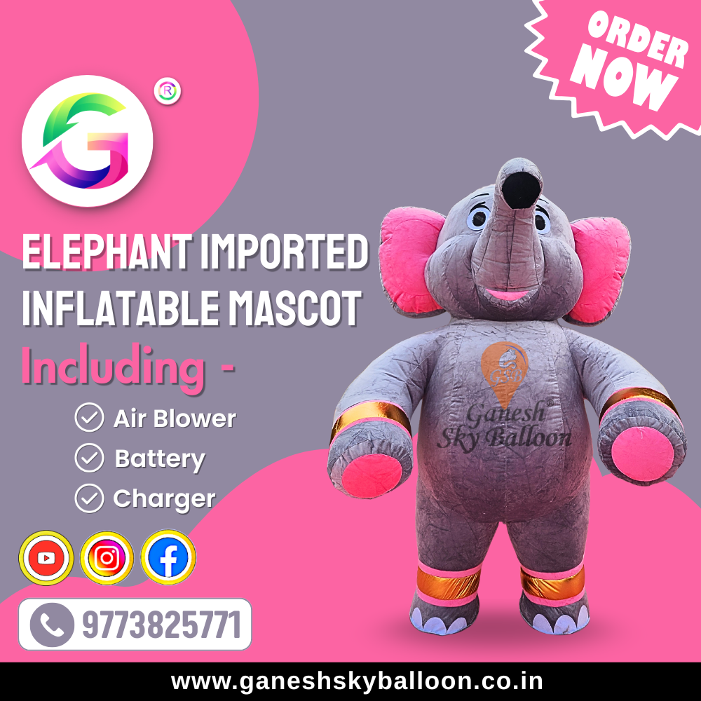 Imported Elephant Mascot in Delhi