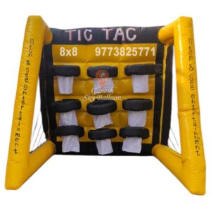 Inflatable Tic Tac Throw Game